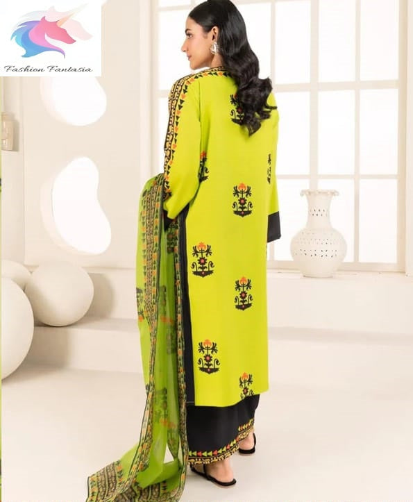 New Trending Designer Suit with Dupatta - Stylish 3 PCs Fashion Fantasia Store