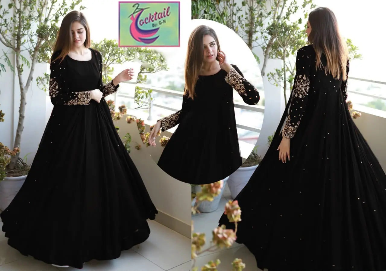 Gown Chiffon Embroidered Suit Fashion Fantasia Store