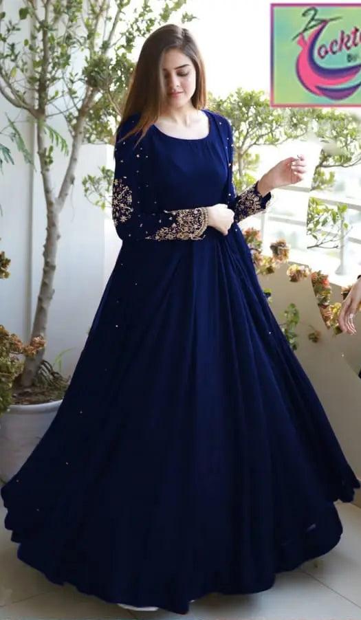 Gown Chiffon Embroidered Suit Fashion Fantasia Store