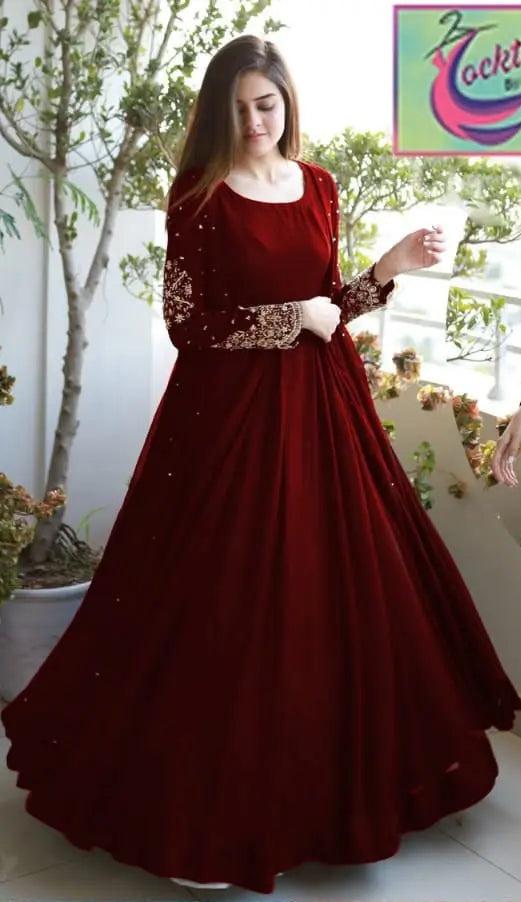 Gown Chiffon Embroidered Suit Fashion Fantasia Store