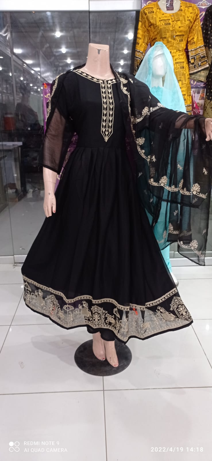 Chiffon Embroidered Suit with Dupatta - 3 PCs Fashion Fantasia Store