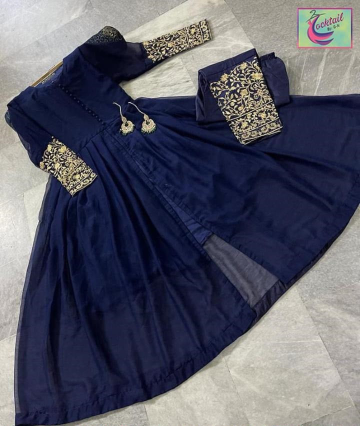 Designer Embroidered Suit - 2 PCs Fashion Fantasia Store