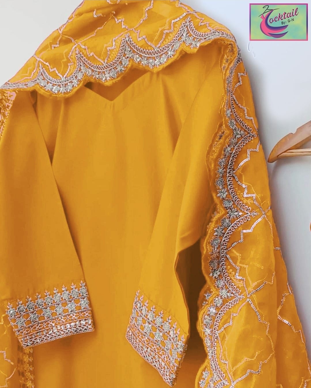 Designer Suit with Embroidered Dupatta - 3 PCs (Copy) Fashion Fantasia