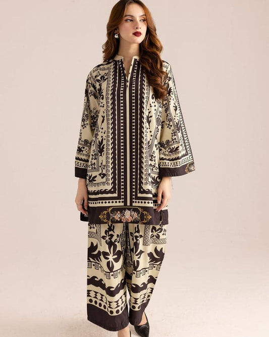 New Trending Designer Printed Lawn Suit - Stylish 2 PCs Fashion Fantasia Store